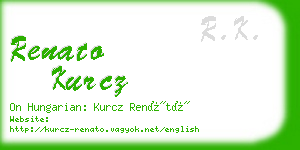 renato kurcz business card